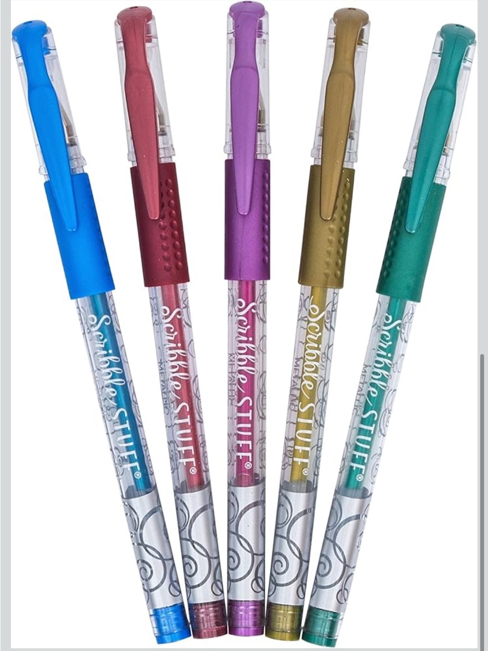 โจ Scribble Stuff Metallic Gel Pens โ Set of 5 pens - Picture 3 of 3